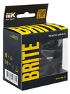BRITE USB socket A+A 5V 3.1A RYu10-1-BrCh black IEK6
