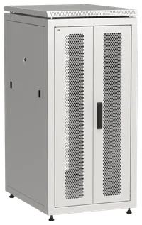 ITK LINEA N Шкаф сетевой 19" 24U 600х800мм двери передняя двустворчатая перфорированная задняя перфорированная серый