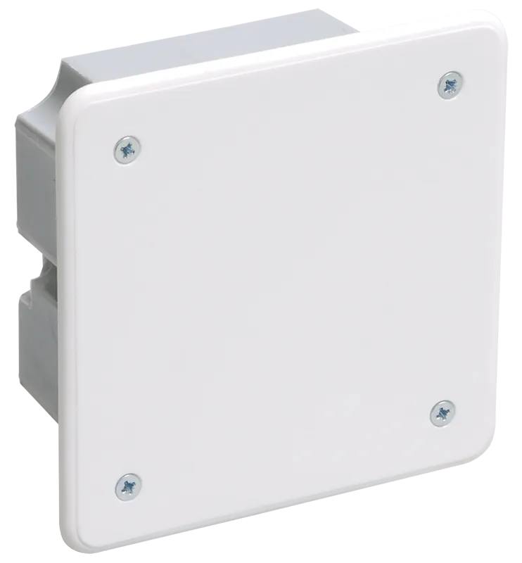 Pull box for hollow walls (in set with self-drilling screws, metal claws and a cov er) KM41021 92x92x45mm