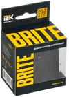 BRITE Выключатель карточный 30А ВС10-1-8-БрГ графит IEK1