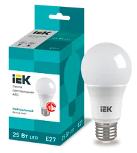 LED lamp A80 pear 25W 230V 4000K E27 IEK