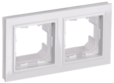BRITE Рамка 2-местная IP44 РУ-2-БрБ-44 белый IEK
