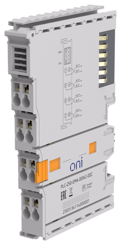 ПЛК 250 Модуль аналогового вывода 4 канальный (0-20/4-20 мА) для ПЛК CDS ONI