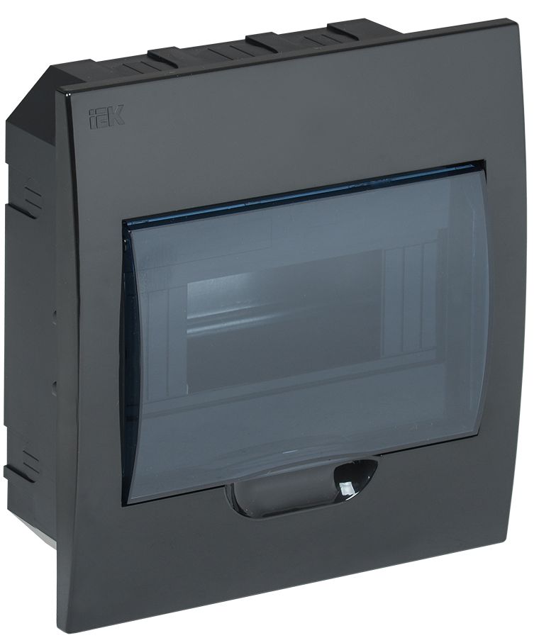 KREPTA 3 Корпус пластиковый ЩРВ-П-8 IP41 черный IEK (MKP12-V-08-41-K02)