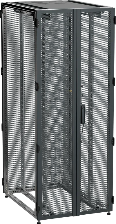 ITK by ZPAS Шкаф серверный 19" 42U 800х1200мм двухстворчатые перфорированные двери черный РФ
