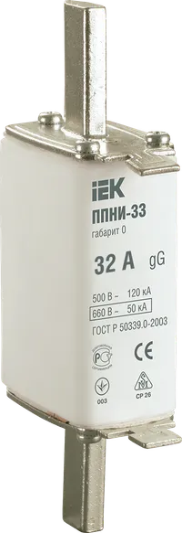 Fuse link PPNI-33(NH type), size 0, 32A IEK