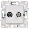 SKANDY Socket double TV+SAT SK-A13W arctic white IEK2