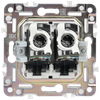 SKANDY Розетка компьютерная двойная RJ45 кат.5E SK-K03Bl черный IEK2