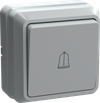 OKTAVA Выключатель 1-клавишный кнопочный для открытой установки 10А ВСк20-1-0-ОБ белый IEK0