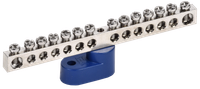 N bus "zero" on one angle insulator with nickel coating SNI-6x9-14-U1-S IEK