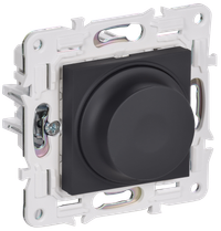 SKANDY Светорегулятор поворотный с индикацией 600Вт SK-D01G графит IEK