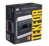 TEKFOR Корпус пластиковый ЩРВ-П-8 IP41 черная прозрачная дверь IEK1