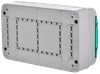 TEKFOR Корпус пластиковый КМПн-18 IP65 зеленая прозрачная дверь IEK4