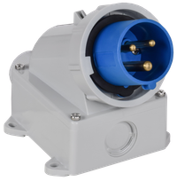 Вилка стационарная ССИ-5132 16А-6ч/220В 2P+PE IP67 IEK