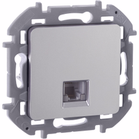 INSPIRIA Розетка телефонная RJ11 алюминий