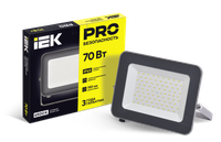 Прожектор светодиодный СДО 07-70 IP65 серый IEK