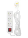 Extension cord U 03K with a switch 3 sockets 2P+PE/1,5 meters 3x1mm2 16A/250 IEK4