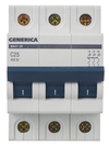 Автоматический выключатель ВА47-29 3Р 25А 4,5кА С GENERICA6
