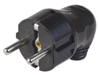 VPu11-02-ST Plug dismountable angled with grounding contact 16A black