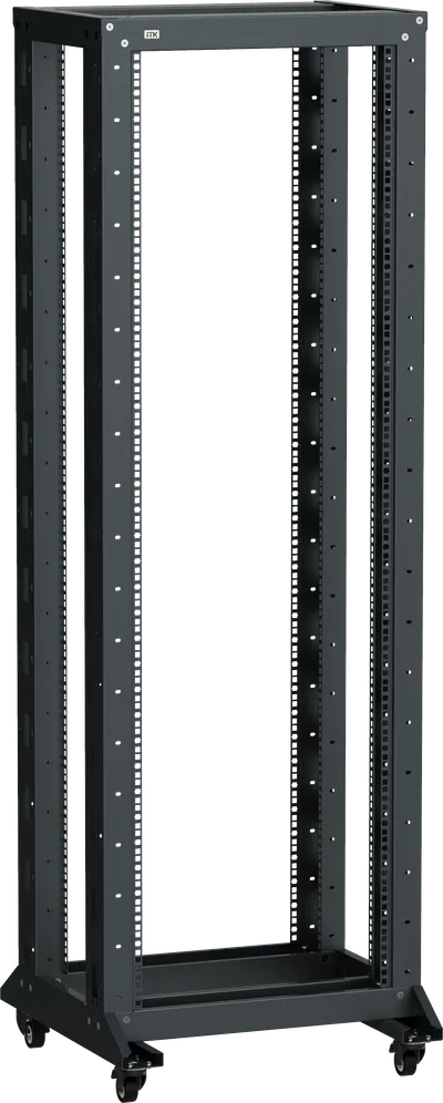 Открытые 19" монтажные стойки с регулируемой глубиной серии LINEA F предназначены для размещения 19” телекоммуникационного оборудования, серверов, 19" кроссов и прочего специализированного оборудования в закрытых помещениях с ограниченным доступом.

За счет своих конструктивных особенностей открытые стойки обладают такими преимуществами в сравнении со шкафами, как свободный и более удобный монтаж/демонтаж оборудования, простота администрирования, лучшая вентиляция и охлаждение установленного оборудования, простота сбора конструкции и меньший вес.