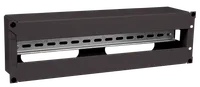 ITK Панель электрораспределительная 3U с DIN-рейкой черная