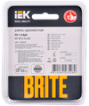 BRITE Рамка 1 -местная РУ-1-2-БрЧ стекло черный IEK2