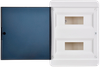 TEKFOR Корпус пластиковый ЩРН-П-24 IP41 черная прозрачная дверь IEK3