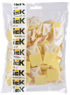 Площадка самоклеящаяся 30х30 белая под хомуты (100шт) IEK1