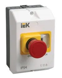 Protective casing with stop button IP54 IEK