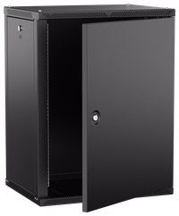 ITK LINEA W Шкаф настенный 15U 600х450мм дверь металл черный 2.0