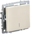 BRITE Single-gang switch with indication 10A BC10-1-7-BrKr beige IEK0