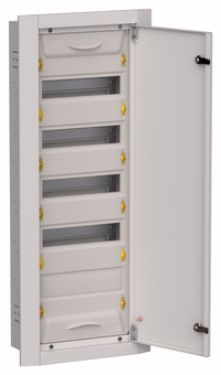 TITAN 5 Корпус металлический ЩРв-60 (1х60) 880х365х130мм IP31 серый (одна дверь) IEK