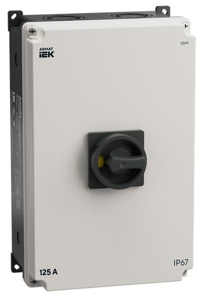 ARMAT Выключатель-разъединитель SDM 3P 125А в пластиковом боксе IP67 IEK