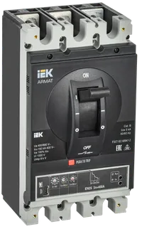 ARMAT Автоматический выключатель в литом корпусе 3P типоразмер H 150кА 400А расцепитель электронный стандартный IEK