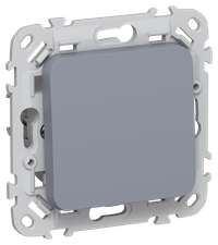 FLITE Выключатель 1-клавишный кнопочный проходной 10А ВС61-2-0-ФлМ маренго IEK