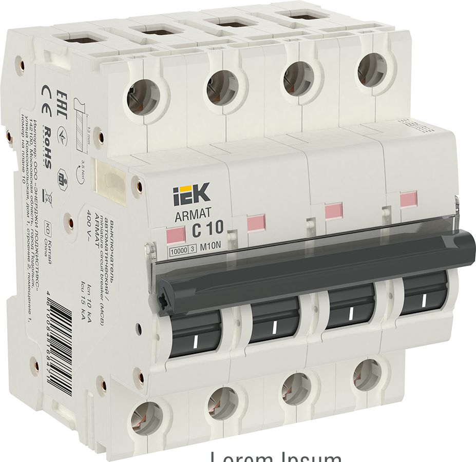 ARMAT Автоматический выключатель M10N 4P C 10А IEK (AR-M10N-4-C010)