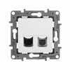 ETIKA Розетка двойная RJ11+RJ45 кат.5E UTP белый4