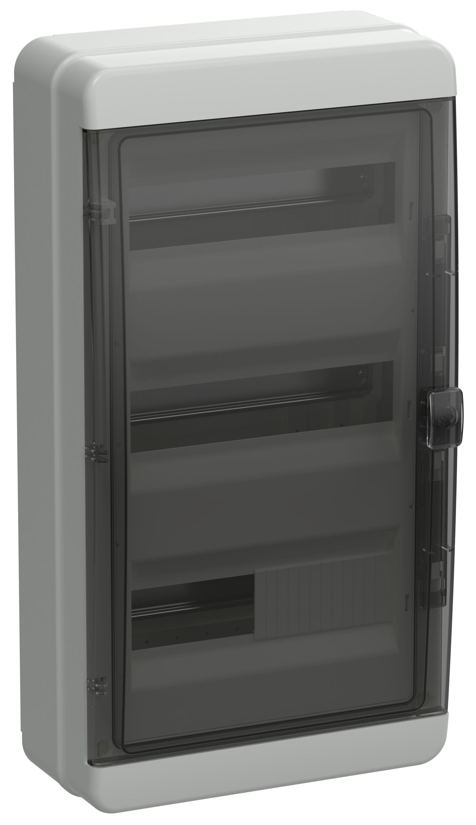 TEKFOR Корпус пластиковый КМПн-36 IP65 черная прозрачная дверь IEK (TF5-KP72-N-36-65-K03-K02)
