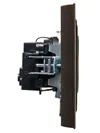 BRITE 1-gang earthed socket with protective shutters 16A, complete RSR14-1-0-BrTB dark bronze IEK3