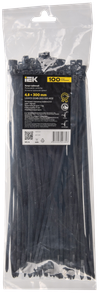 clamp P6.6 Removable black 4.8x300mm 100pcs/pack IEK2