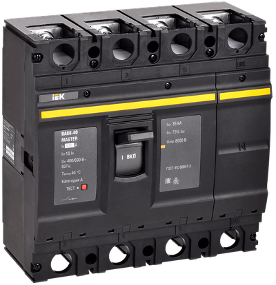Выключатель автоматический ВА88-40 4P 630А 35кА MASTER IEK