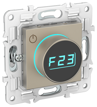 SKANDY Термостат электронный с индикацией SK-T01Sh шампань IEK