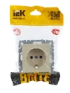 BRITE Socket with ground without shutters 16A PC11-1-0-BrKr beige IEK6