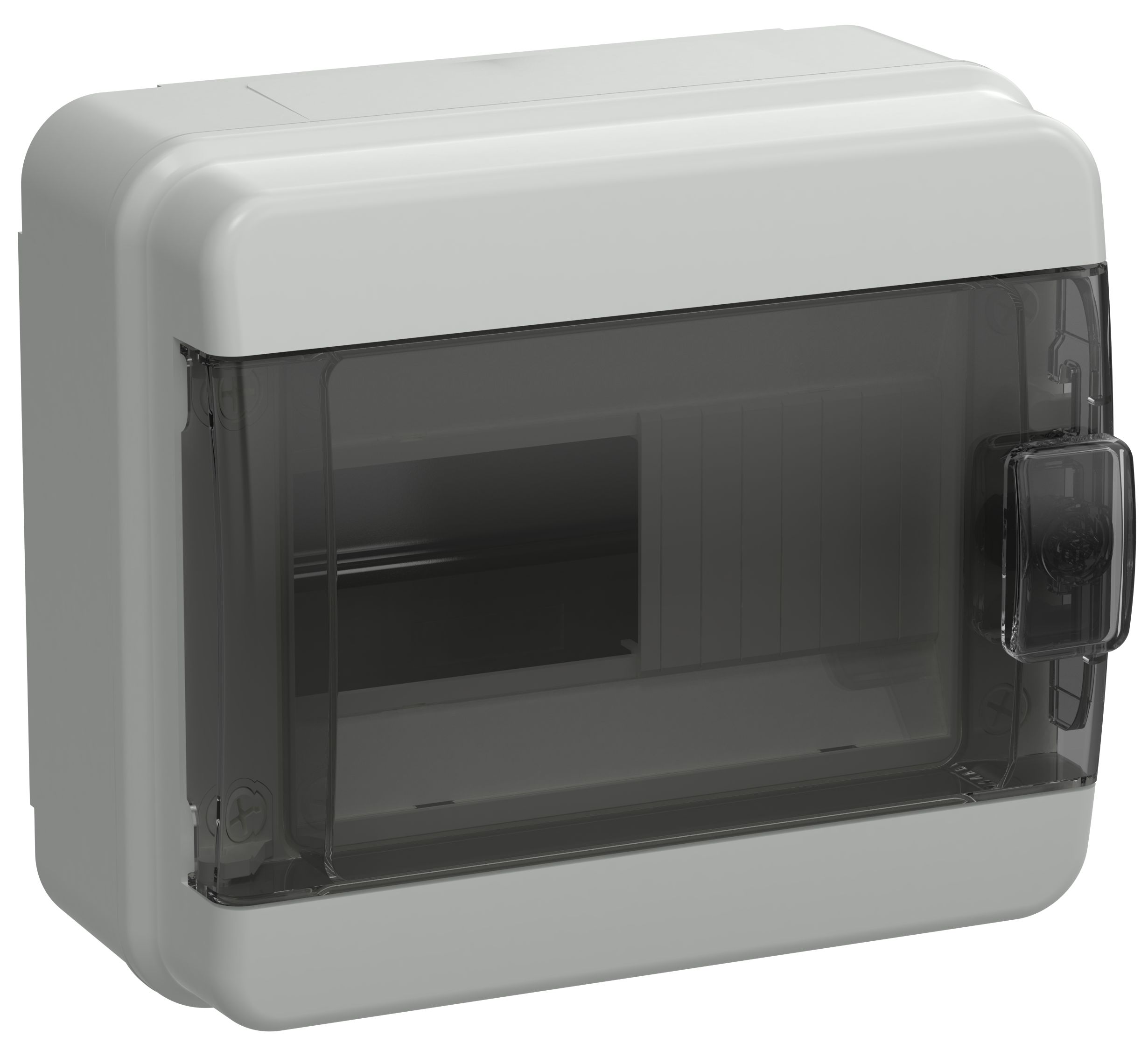 TEKFOR Корпус пластиковый КМПн-8 IP65 черная прозрачная дверь IEK (TF5-KP72-N-08-65-K03-K02)