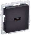 BRITE Розетка HDMI РHDMI-0-БрЧ черный IEK0