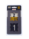 BRITE Рамка 2 -местная РУ-2-2-БрСе стекло серый IEK6
