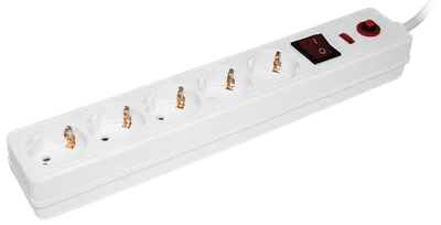 The surge protector protects expensive and sensitive electrical equipment from power surges and overloads (office equipment, audio video equipment, household appliances).
The use of a surge protector allows you to increase electrical and fire safety during the operation of electrical appliances due to timely disconnection from the network, and increase the noise protection of lines.