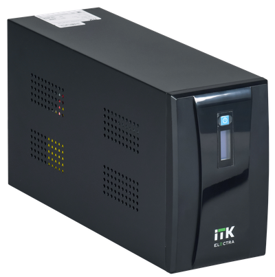ITK ELECTRA ET ИБП Линейно-интерактивный 2кВА/1,2кВт однофазный с LCD дисплеем с АКБ 2х9AH USB порт