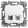 ETIKA Розетка двойная RJ11+RJ45 кат.5E UTP белый3