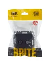 BRITE TV+SAT socket PTB/PCp12-BrG graphite IEK6